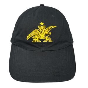 Anheuser-Busch Slideback Hat Black One Size Adjustable Embroidered